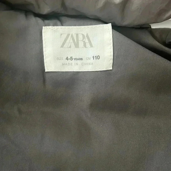 [Y4-5]Zara  Kids Winter Puffer Vest Snap Button - Picture 2 of 5